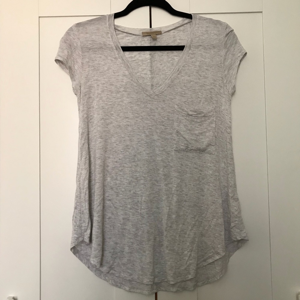 Anthropologie Bordeaux Tee with Pocket